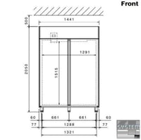 Шафа морозильна Electrolux RE4142FF, фото №2, інтернет-магазин харчового обладнання Систем4