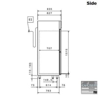 Шкаф морозильный Electrolux REX144HF, фото №4, интернет-магазин пищевого оборудования Систем4