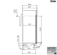 Шафа холодильна Electrolux ESP71FR, фото №4, інтернет-магазин харчового обладнання Систем4