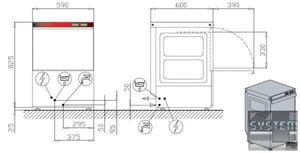 Машина посудомоечная фронтальная Angelo Po KN50MPS, фото №6, интернет-магазин пищевого оборудования Систем4