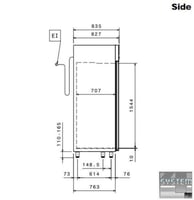 Шкаф комбинированный Electrolux ESP142FDR, фото №4, интернет-магазин пищевого оборудования Систем4