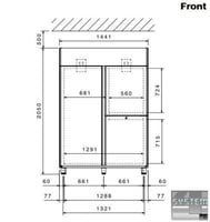 Шкаф комбинированный Electrolux ESP143FDRF, фото №2, интернет-магазин пищевого оборудования Систем4