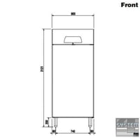 Шафа морозильна Electrolux ICF61F, фото №2, інтернет-магазин харчового обладнання Систем4