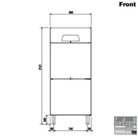 Шкаф морозильный Electrolux ICF6212F, фото №2, интернет-магазин пищевого оборудования Систем4