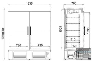 Холодильна шафа Igloo 1400, фото №2, інтернет-магазин харчового обладнання Систем4