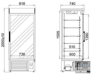 Холодильна шафа Igloo 700.1, фото №2, інтернет-магазин харчового обладнання Систем4