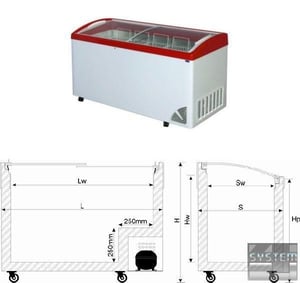 Морозильна скриня Byfal ARO-605/3, фото №1, інтернет-магазин харчового обладнання Систем4