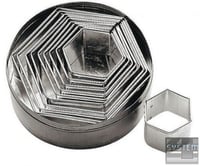 Набор выемок для теста многогранник Paderno 47314-10, фото №1, интернет-магазин пищевого оборудования Систем4