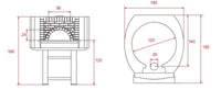 Печь для пиццы на дровах AsTerm D120C, фото №2, интернет-магазин пищевого оборудования Систем4