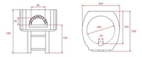 Піч для піци на дровах AsTerm D160S, фото №2, інтернет-магазин харчового обладнання Систем4