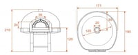 Печь для пиццы на дровах AsTerm D120K, фото №2, интернет-магазин пищевого оборудования Систем4