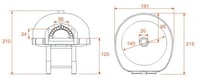 Печь для пиццы на дровах AsTerm D140K, фото №2, интернет-магазин пищевого оборудования Систем4