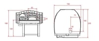 Піч для піци на дровах AsTerm D120V, фото №2, інтернет-магазин харчового обладнання Систем4