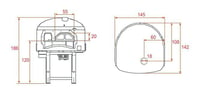 Піч для піци на дровах AsTerm Dr85K, фото №2, інтернет-магазин харчового обладнання Систем4