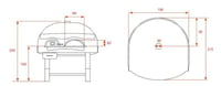 Піч для піци на дровах AsTerm D120VK, фото №2, інтернет-магазин харчового обладнання Систем4