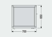 Кондитерский морозильный шкаф Tecfrigo DIVA  450 GBT, фото №3, интернет-магазин пищевого оборудования Систем4