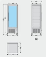 Кондитерский шкаф Tecfrigo EKODIVA 450 GS, фото №2, интернет-магазин пищевого оборудования Систем4