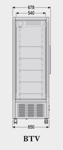 Кондитерский морозильно-холодильный шкаф Tecfrigo EKODIVA 450 BTV BIST-GS, фото №2, интернет-магазин пищевого оборудования Систем4