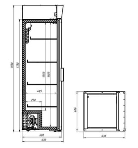 Холодильна шафа Polair DM104c-Bravo, фото №3, інтернет-магазин харчового обладнання Систем4