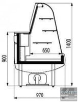 Кондитерська вітрина Cryspi Octava К 1200, фото №2, інтернет-магазин харчового обладнання Систем4