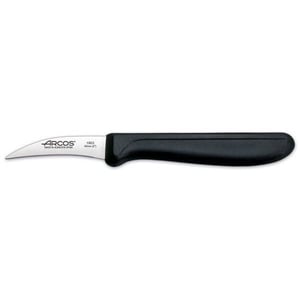 Нож для чистки Arcos 180300 изогнутый 60 мм черный серия Genova, фото №1, интернет-магазин пищевого оборудования Систем4