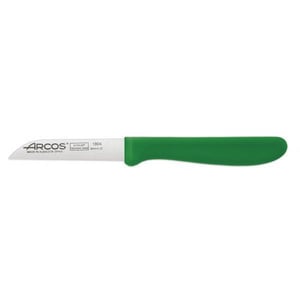 Нож для чистки Arcos 80 мм зеленый серия Genova