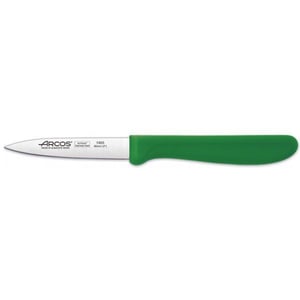 Нож для чистки Arcos 85 мм зеленый серия Genova