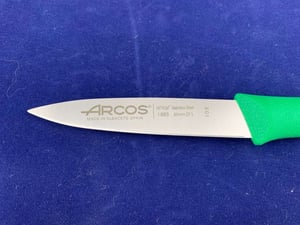 Ніж для чищення Arcos 85 мм зелений 180521 серія Genova, фото №2, інтернет-магазин харчового обладнання Систем4