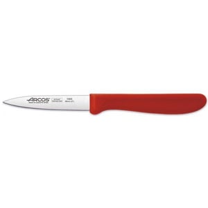 Нож для чистки Arcos 85 мм красный 180522 серия Genova, фото №1, интернет-магазин пищевого оборудования Систем4