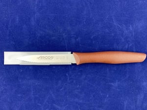 Нож для чистки Arcos 100 мм зубчатый коричневый 180618 серия Genova, фото №4, интернет-магазин пищевого оборудования Систем4