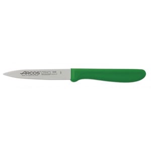 Нож для чистки Arcos 100 мм зеленый 180621 серия Genova, фото №1, интернет-магазин пищевого оборудования Систем4