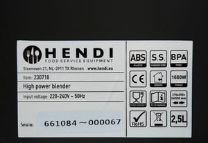 Блендер Hendi 230718, фото №12, інтернет-магазин харчового обладнання Систем4