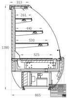 Кондитерська вітрина Igloo Jamaika Open 1.3, фото №2, інтернет-магазин харчового обладнання Систем4