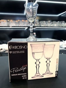 Келих для горілки Krosno Prestige Krista Deco 6030 vodka, фото №4, інтернет-магазин харчового обладнання Систем4