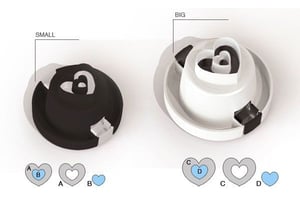 Набір форм Серце Silikomart TAG02/C, фото №2, інтернет-магазин харчового обладнання Систем4