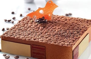 Коврик силиконовый для декора Кофейные зерна Silikomart KFE, фото №2, интернет-магазин пищевого оборудования Систем4