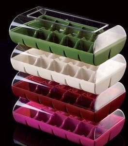 Коробки для 6 макаронс Silikomart Ruby Red 6, фото №2, інтернет-магазин харчового обладнання Систем4