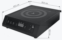 Плита індукційна Airhot IP-3500 BLACK, фото №1, інтернет-магазин харчового обладнання Систем4