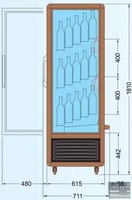 Винный шкаф Tecfrigo Enotec 340 (3TV), фото №4, интернет-магазин пищевого оборудования Систем4