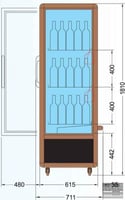 Винный шкаф Tecfrigo Enotec 680 (1TV-P), фото №4, интернет-магазин пищевого оборудования Систем4