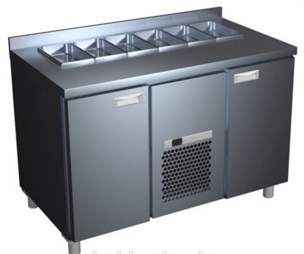 Холодильный стол для салатов Хладо плюс SL 3GN Carboma, фото №1, интернет-магазин пищевого оборудования Систем4
