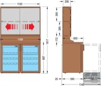 Винный шкаф Tecfrigo DUCALE 320, фото №3, интернет-магазин пищевого оборудования Систем4