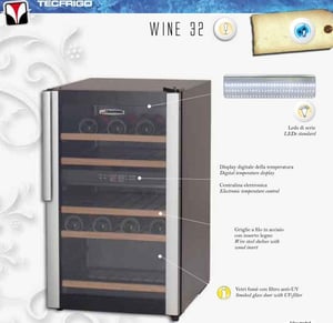 Винный шкаф Tecfrigo wine 32, фото №1, интернет-магазин пищевого оборудования Систем4