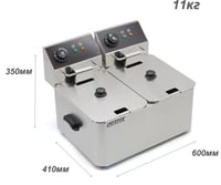 Фритюрница Airhot EF 8+8, фото №3, интернет-магазин пищевого оборудования Систем4