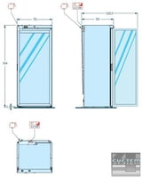 Винна шафа Angelo Po 40 EV, фото №4, інтернет-магазин харчового обладнання Систем4