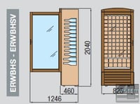 Винный шкаф Angelo Po ERWBHSV, фото №6, интернет-магазин пищевого оборудования Систем4