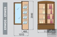 Винный шкаф Angelo Po ERWES, фото №6, интернет-магазин пищевого оборудования Систем4