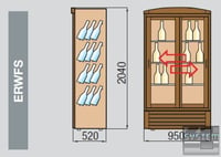 Винный шкаф Angelo Po ERWFS, фото №6, интернет-магазин пищевого оборудования Систем4