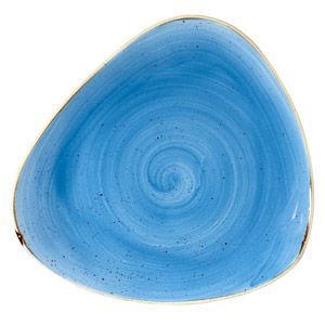Тарелка треугольная Churchill Stonecast Cornflower Blue SCFSTR71