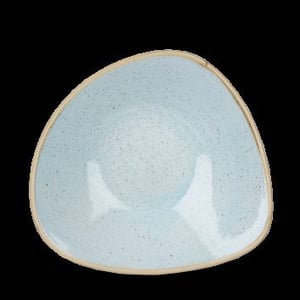 Тарілка глибока трикутна Churchill Stonecast Duck Egg Blue SDESTRB91